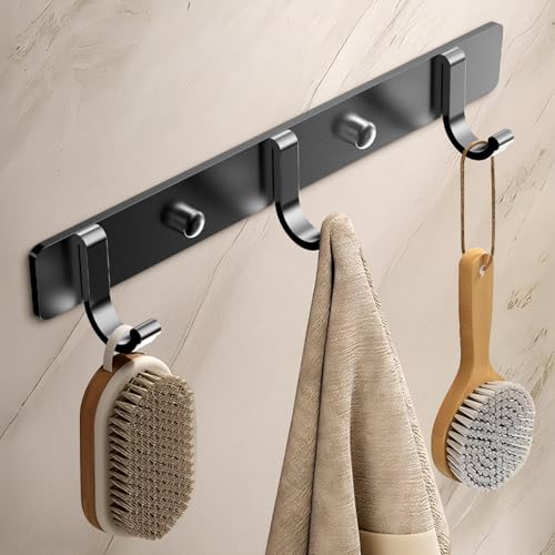 Heavy Duty Wall Mounted Coat Rack - Versatile Storage Hooks