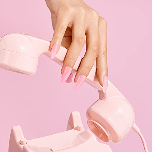 KISS Gold Finger Full Cover Press On Nails Long Length 24 Pcs
