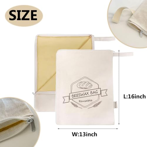 Beeswax Bread Bags - 2 Pack for Artisan Bread Storage