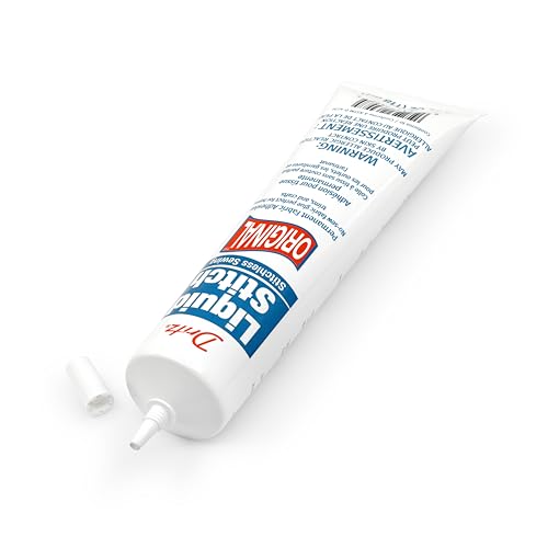 Dritz Original Liquid Stitch Fabric Glue - 4 oz Permanent No-Sew Adhesive