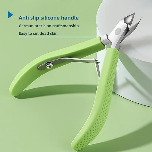 Cuticle Nipper with Anti-Slip Silicone Handle and Precision Blade