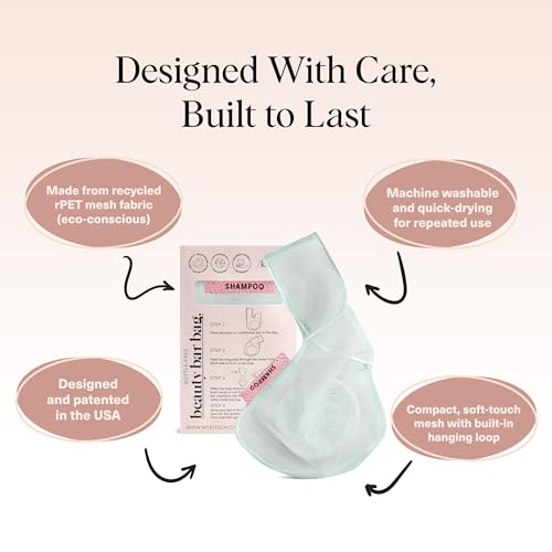 Kitsch Soap Saver Bag – Eco-Friendly Mesh Bar Soap Pouch in Mint