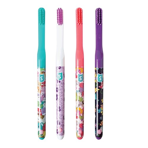 Brush Buddies Squishmallows Manual Toothbrushes Soft 4-Pack