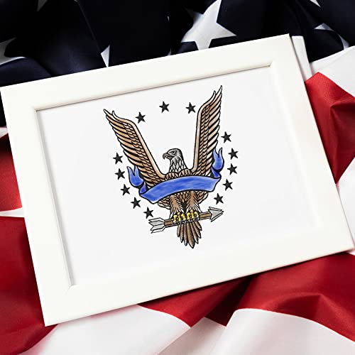 Estivaux 4th of July Silicone Clear Stamps - American Eagle & Stars