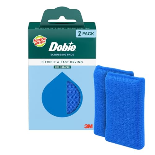 Scotch-Brite Blooms Dobie Non-Scratch Dish Sponge, 2 Pack