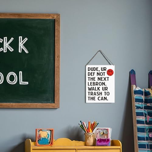 Funny Math Classroom Wall Decor - 8x10 Inches, Motivational Sign