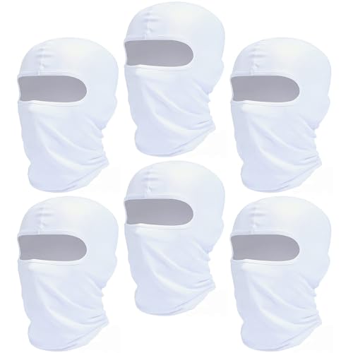 6 Pack of Ski Mask Bandana Face Hat for Outdoor Summer Face Covering Ice Silk UV Protection Balaclavas Headwear