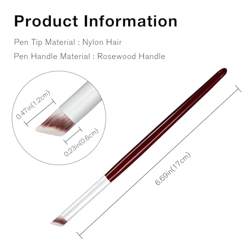 Kootinn Wooden Nail Art Brush Set - 5 Pieces