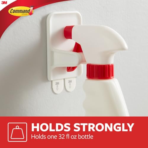 Command Spray Bottle Holders - 2 Pack with 6 Strips | Damage-Free Wall Mount