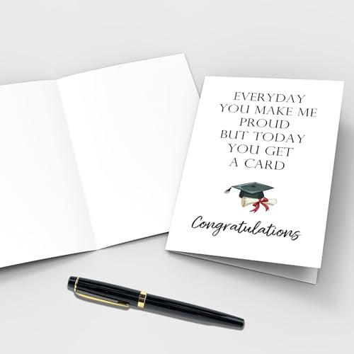 Funny Graduation Card for Son or Daughter - Humorous Congrats Card