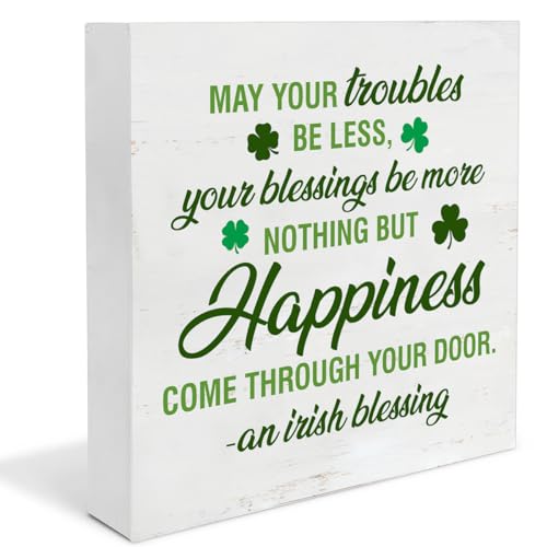 St. Patrick's Day Wooden Decorative Sign - 5 Inch Rustic Decor
