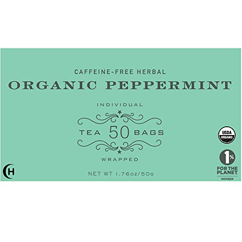 Harney & Sons Organic Peppermint Tea - 50 Tea Bags (Pack of 2)