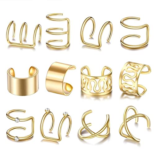 Rhinestone Dreadlock Hair Beads and Braiding Jewelry Clips - 12 Pack