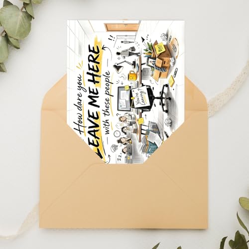 Funny Farewell Card for Coworkers - Going Away Humor Card