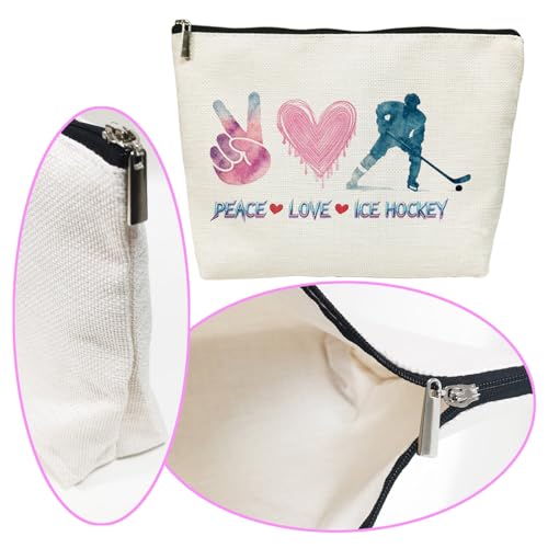 SIUNY Ice Hockey Makeup Bag Waterproof Cosmetic Pouch Gift for Women