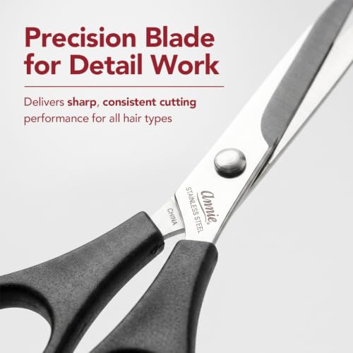 Annie Professional 5.5 Inch Stainless Steel Hair Cutting Shears & Barber Scissors
