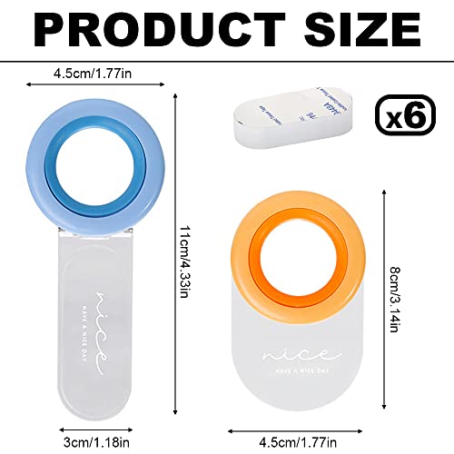 Betinyar Multi 6 Pack Toilet Seat Lifter & Cover Handle - Contact-Free, Self-Adhesive Bathroom Accessory