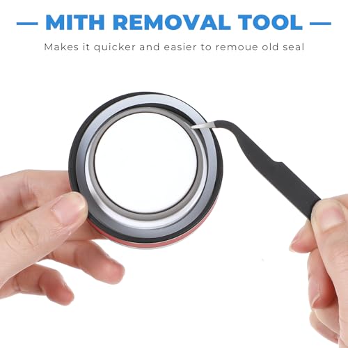 6pcs Gasket Replacement Silicone Lid Replacement Water Bottle Gasket Replacement with Tweezers for Hydroflask Hydro Flask Wide Mouth Lid Water Bottles Leak Proof O Ring Seal Ring 2.2inch