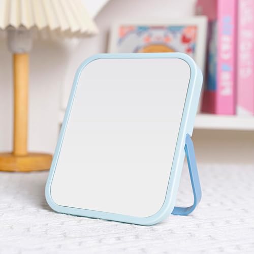 LeaOcaao 6.7-Inch Green Desk Makeup Mirror with U-Shaped Bracket