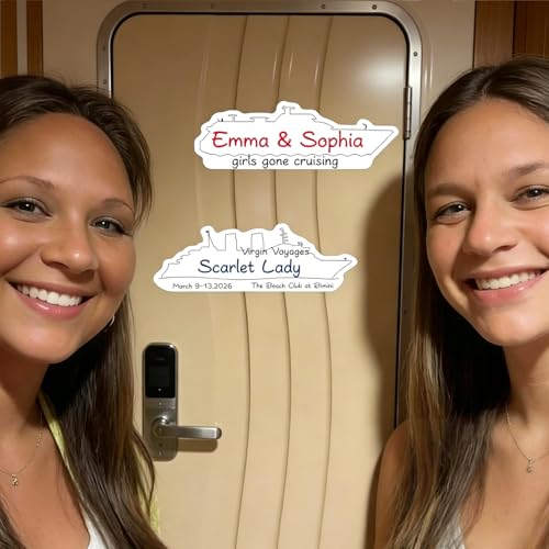 Cruise Ship Door Magnets Set - 2 Pcs Magnetic Decorations