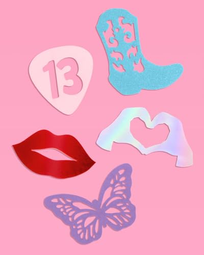 Eras Party Confetti - 200 pcs Foil Decorations for Birthdays & Bachelorette