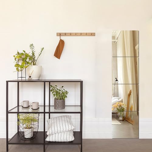 8" x 8" Acrylic Wall Mirrors - 4 Pack Self-Adhesive Decorative Tiles