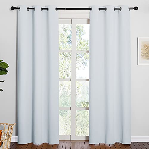 NICETOWN Light Grey Blackout Curtains 42"x84" - 2 Panels