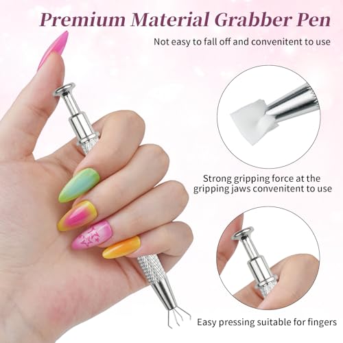 EARLMONI Ombre Nail Sponge and Palette Kit with Grabbing Pen