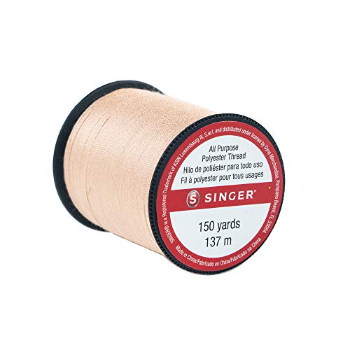 Singer All Purpose Polyester Sewing Thread 150 Yards - Camel (1 Pack)