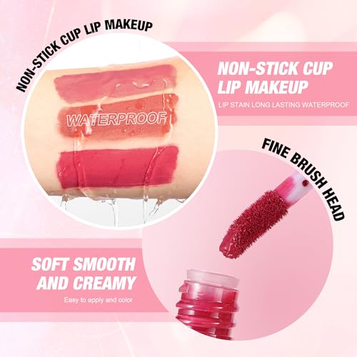 BEUKING Matte Liquid Lipstick Set 4-Piece Waterproof Long-Lasting Lip Gloss