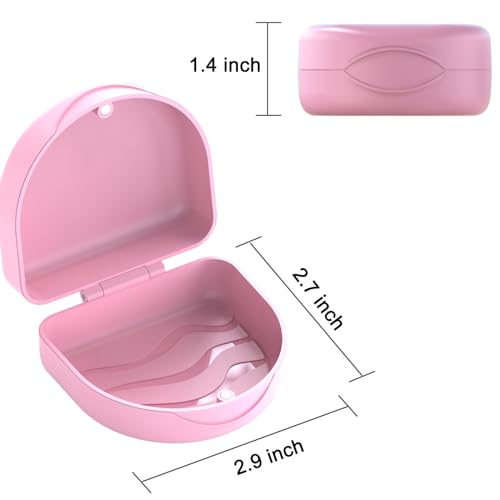 Orthodontic Retainer Case - Pink Food-Grade Mouthguard Box