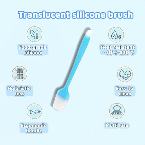 10.35-Inch Silicone Pastry Brush - Food-Grade, Heat Resistant