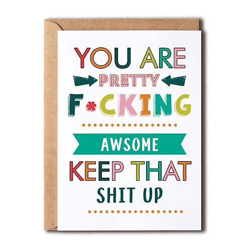 Funny Thank You Card - Hilarious Motivational Greeting Card
