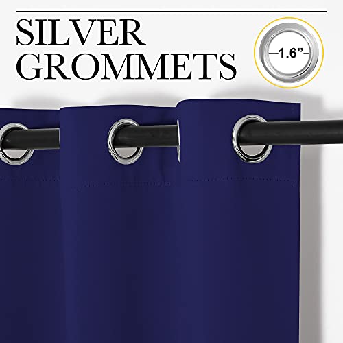 NICETOWN Navy Blue Blackout Curtains, 42" x 68" (2 Panels)