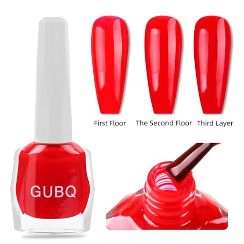 Major Dijit Quick Dry Red Nail Polish 12ml Long Lasting Glossy Lacquer