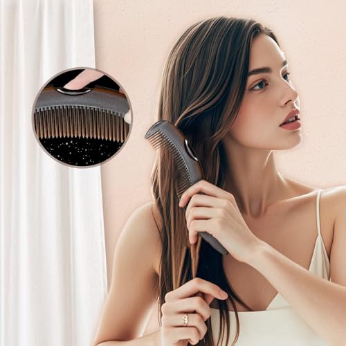 Optisake Creative Dandruff Comb with Press Button and Ergonomic Handle