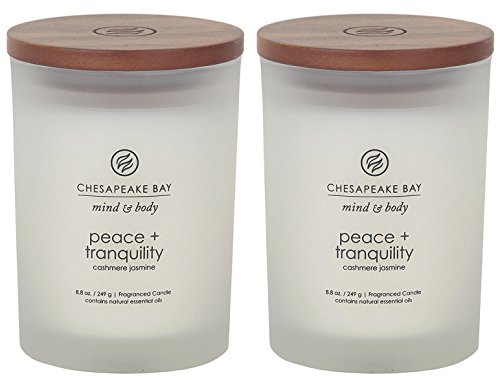 Chesapeake Bay Candle Peace + Tranquility Cashmere Jasmine 2-Pack