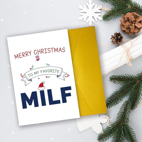 Funny Christmas Card for Mom - Premium Holiday Greeting Card