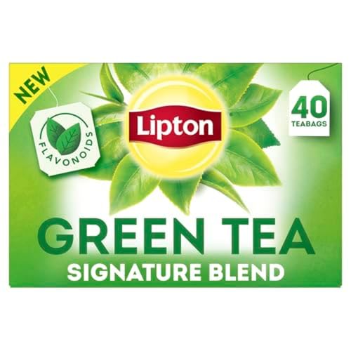Lipton Green Tea with Jasmine - 240 Count (40 Bags x 6 Pack) - Unsweetened & Caffeinated