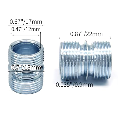 8-Pack Metal Rack Connectors for 18mm Wire Shelving