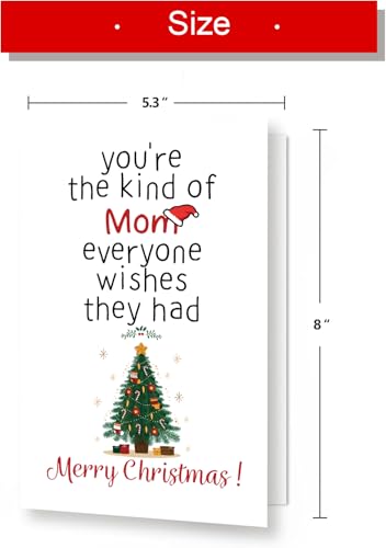 Warm Christmas Card for Mom | Cute Merry Christmas Card