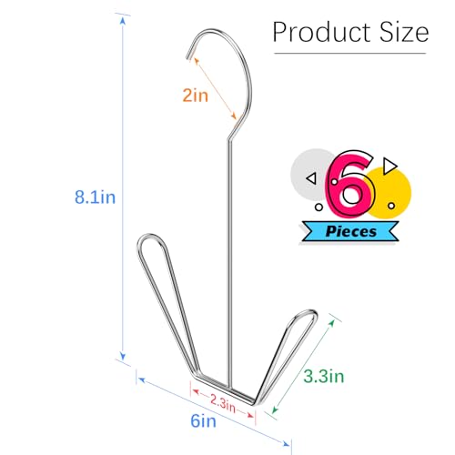 Easecos Stainless Steel Shoe Drying Rack - 6-Piece Space-Saving Organizer