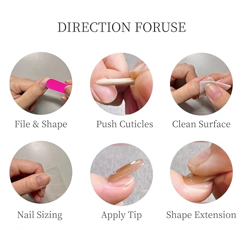 3D Nude Beach Press On Nails Almond Medium Fake Nails White Seashell