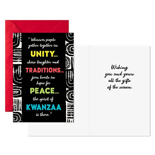 Hallmark Mahogany Kwanzaa Card Assortment - 6 Cards & Envelopes