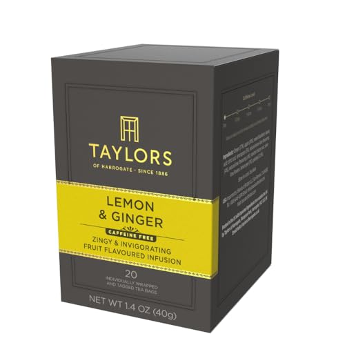 Taylors of Harrogate Lemon & Ginger Herbal Tea Bags - 20ct