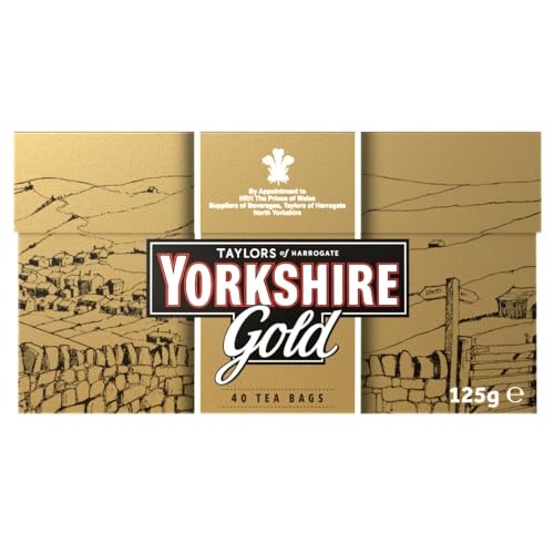 Taylors of Harrogate Yorkshire Gold Black Tea, 40 Count Tea Bags