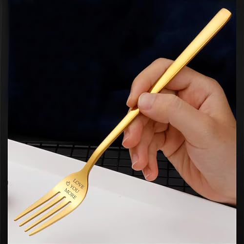 Personalized Stainless Steel Table Forks - Anniversary Gifts for Couples