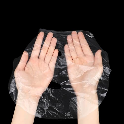 Salbsever 200 Pcs Disposable Plastic Face Masks with 2 Spatulas for Skin Care