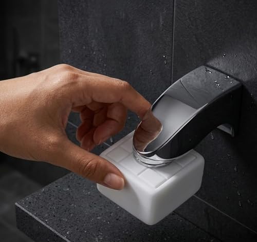 LENITH Magnetic Soap Holder - Stylish Silver Design for Dry Storage