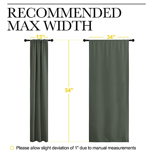 NICETOWN Blackout Curtains - Thermal Insulated Drapes, 34x54
